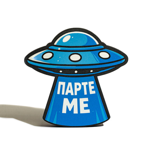 illuminated sign ''Parte me''