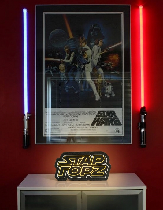 illuminated sign '' star wars''